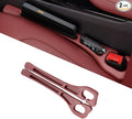 Car Seat Gap Filler 2 Pack, Anti-Drop Seat Gap Plug Blocker with Storage, Universal Car Seat Gap Organizer Stops Items from Falling, Fits Cars, SUVs, Trucks, Car Interior Accessories (red)