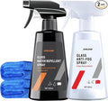 Anti Fog Spray & Rain Repellent Spray for Car Windshield Glass Water Repellent Defogger Spray Waterproof Prevent Fogging for Automotive Windows Mirrors Glasses Goggles Helmets - Pack of 2
