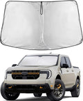 Windshield Sun Shade Compatible for Ford Maverick 2022-2024 2025 2026 Sun Shade Front Windshield Sun Visor Foldable Thicker 5-Layer Block Heat and Sun UV Rays | Car Accessories