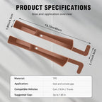 2PCS Car Seat Gap Filler, Automotive Seat Organizer Fill The Gap Between Seat and Console, Universal Car Storage Box Inserts Fill The Gap Between Seat &Console for Coins Wallets Keys (Brown)