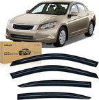 Window Visors for Honda Accord 2008 2009 2010 2011 2012 2013 2014 2015 2016 2017, Out-Channel Window Wind Deflectors Rain Guards -4PCS