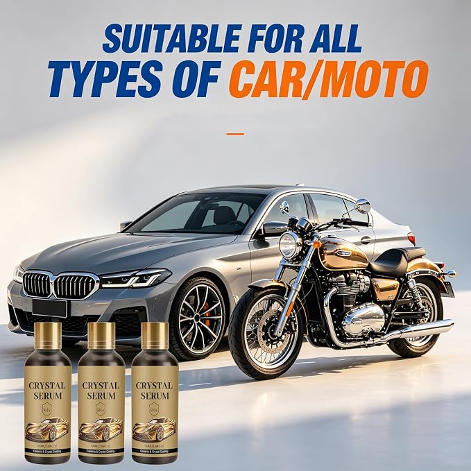 3PCS PTZ Crystal Serum for Cars,100ML Advanced Graphene Ceramic Coating, 9H Graphene Coating for Auto Car Detailing,High Gloss Paint Protection,Coat Restore for Paint, Glass & Wheel