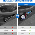Car Door Side Storage Box and Trash Can for 2021-2025 2026 Nissan Rogue Accessories Front Door Insert Tray Organizer Door Slot Storage Protector Garbage Bin with Trash Bags 4PCS