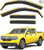 in-Channel Window Rain Guards Fit for Ford Maverick 2022 2023 2024 2025 2026 Rain Guard Extra Durable Window Deflectors Visors Truck Vent Visors Vent Shades Car Accessories