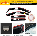 Visor Rain Guards Compatible with 2022-2025 2026 Ford Maverick Front and Rear in-Channel Window Visors Wind Deflectors Weather Shield for 2024 Maverick 4PCS Accessories