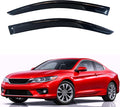 KPY Rain Guards Fit for 2013-2017 Honda Accord Coupe, Out-Channel Window Visors Vent Wind Deflectors 2PC, Car Accessories for 13-17 Accord (Coupe Only)