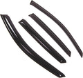 WD2-505 Dark Smoke 4 Pcs Set Window Visor (Outside Mount) Deflector Rain Guard Compatible with 2003-2008 Infiniti FX35 FX45