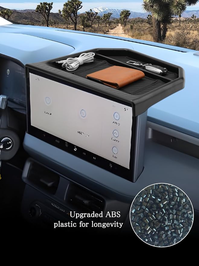 for 2026 Ford Maverick Dashboard Storage Tray - Behind Screen Organizer Box 13.2-Inch Screen Dash Tray for 2025 2026 Ford Maverick Truck Accessories