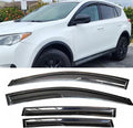 Window Visors Rain Guards Deflectors Compatible with 2013-2018 Toyota RAV4,Side Window Deflector Sun Shade Vent Visors Weather Shields for RAV4 13-18,Car Accessories Smoke 4-Pieces Set