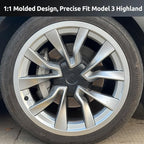 Rim Protector for Tesla 2024 2025 2026 Model 3 Highland 19 Inch Nova Wheels Cover All-in-one Car Tire Trim Rings Rim Case Hubcaps Model 3 Accessories