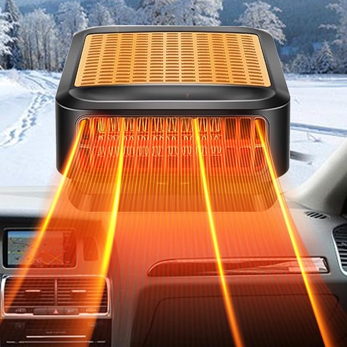Portable Heater for Car,12V Heater for Car 200W Fast Heating Defroster Windshield Car Heater That Plugs into Cigarette Lighter for Car