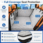 Hard Bottom Car Seat Cover for Dog，Grey for car