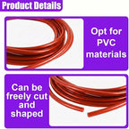 16Ft (5M) Car Door Edge Protector, Self-Adhesive Scratch Resistant U Shape Auto Door Edge Guard Decoration, Anti-Collision Car Doors Trim Strip Protector for Truck, SUV, Sedan (Red-5M)
