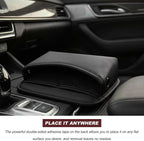 Car Seat Side Pocket Organizer, Multifunctional Leather Console Side Storage Pouch with Card Holder, Waterproof Phone & Sunglasses Pocket Bag for Car Door Seat Console (Black)