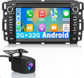 Car Radio for Chevrolet Chevy Silverado GMC Sierra Yukon 2007-2013 Android 13 GPS Navigation 2GB+32GB with 7 inch Touch Screen CarPlay Android Auto Bluetooth SWC Backup Camera