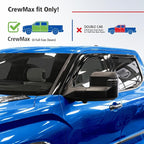 Goodyear Shatterproof in-Channel Window Deflectors for Toyota Tundra 2022-2026 CrewMax, Rain Guards, Window Visors for Cars, Vent Deflector, Car Accessories, 4 pcs - GY008143