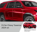 Voron Glass in-Channel Extra Durable Rain Guards for Chevrolet (Chevy) Traverse 2024-2026, Window Deflectors, Vent Window Visors, 4 Pieces - 200798
