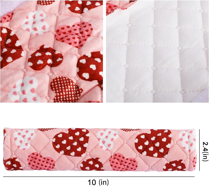 Soft Auto Seat Belt Cover Seatbelt Shoulder Pad Cushions 2 PCS for a More Comfortable Driving Universal Fit for All Cars and Backpack Cute Pink Heart
