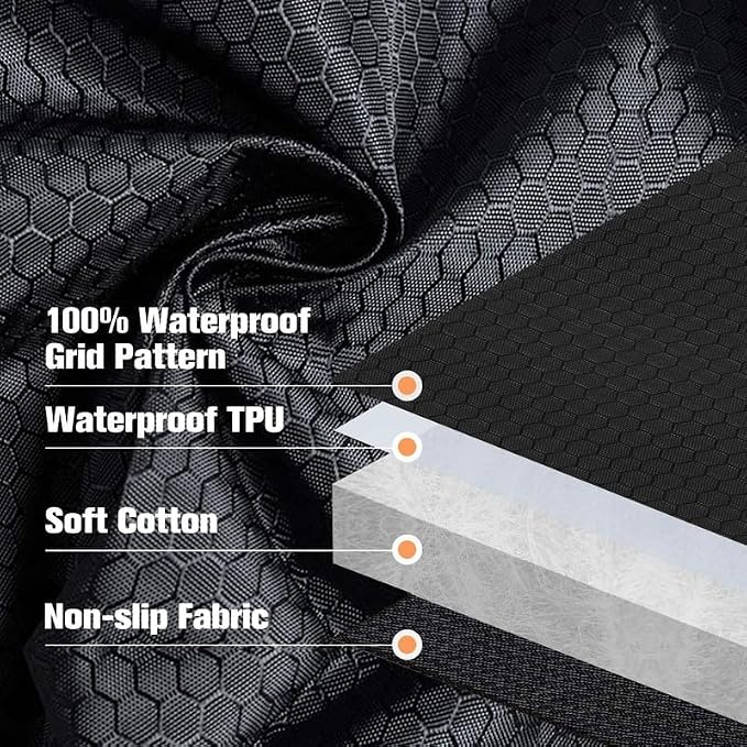 Waterproof Scratchproof Pet Bench Seat Covers for Cars, SUVs, Nonslip Durable Back Seat Cover for Dogs, 600D Oxford Fabric, Machine Washable