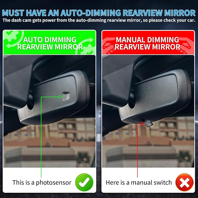 OEM Style Front Dash Cam for Hyundai Ioniq 6 2023-2025 | Front 4K, 64GB Card,(Must have an auto-dimming rearview mirror), Hidden Design, Plug&Play, Easy Install
