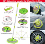40Pcs Car Wash Cleaning Kit with Foam Gun Sprayer Detailing Brushes Wash Mop Windshield Cleaning Tool Tire Brush Towels Complete Interior Exterior Detailing Set for Car