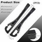 2PCS Car Seat Gap Filler Organizer, PU Leather Crevice Blocker Gap Plug Between Seat and Console, Universal Car SUV Truck Gap Organizer Stop Phone Wallet Keys from Dropping