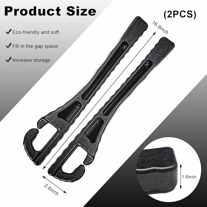 2PCS Car Seat Gap Filler Organizer, PU Leather Crevice Blocker Gap Plug Between Seat and Console, Universal Car SUV Truck Gap Organizer Stop Phone Wallet Keys from Dropping