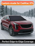 Car Snow Cover Compatible for Cadillac XT4 | Windshield Cover for Ice and Snow with S-Hook Straps | Heavy-Duty 600D Oxford Winter Car Cover, Waterproof & Anti-Slip