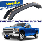 Goodyear Shatterproof in-Channel Window Deflectors for Chevrolet (Chevy) Silverado 2500 2007-2014 Regular Cab, Rain Guards, Window Visors for Cars, Vent Deflector, Car Accessories, 2 pcs - GY007715