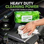 All Purpose Car and Home Cleaning Wipes 70 Count (Pack of 3), Extra Large 8" x 10" Size Cleaner Wipes for Car Interior Household Appliance Yoga Mat Desk Gym Equipment Couch Desk & Fabric