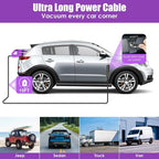 17PCS Car Cleaning Kit, Purple Car Interior Detailing Kit with High Power Handheld Vacuum, Detailing Brush Set, Windshield Cleaner, Cleaning Gel, Complete Auto Accessories for Women Gift