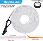 Car LED Strip Lights - Trunk Cargo Ambient Lighting, Ice Blue 7000K, 118.11 inches Flexible Cuttable LED Light Strip, Easy Install, Waterproof, Universal Fit for Car Trunks, SUVs, and Vans