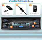 Single Din Bluetooth Car Stereo with CD DVD Player, Single Din Radio with Bluetooth AM/FM AUX/USB/SD Card Playback