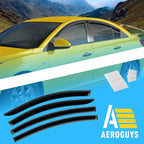 Extra Durable Window Deflectors Tape-On Window Visors Rain Guards Fit for Chevrolet (Chevy) Cruze 2011-2015 Sedan, Sun Visors, Wind Vent for Shades, Exterior Car Accessories - 4pcs. AG0643