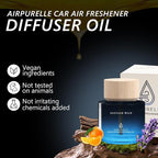 Car Air Freshener 50ML (1.7 FL OZ) Car Air Fresheners Diffuser, Woody Citrus Fragrance Oil Car Air Freshner, 180+ days Long Lasting Car Perfume, Wooden Cup Design, Made in USA