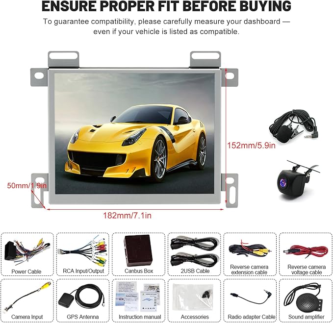 4Core 64G Android 14 Car Radio for Dodge Charger 2011-2014 with Wireless CarPlay and Android Auto, 8.4 Inch Touchscreen for Charger Car Stereo Head Unit w/Bluetooth GPS WiFi FM SWC Mirror Link Camera