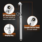 Dual Head Tire Pressure Gauge - 2 Pack, 10-150PSI, Car Tire Gauge