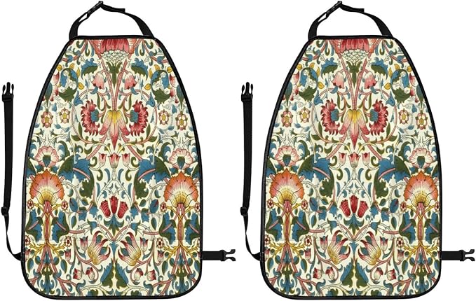 William Morris Lodden Car Seat Back Kick Protectors Kick Mats With Storage Pockets For Vehicles To Protect From Dirt Mud Scratches 2 Pack