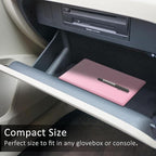 Car Registration and Insurance Card Holder, Vehicle Glove Box Card Organizer Wallet Automobile Accessories for License