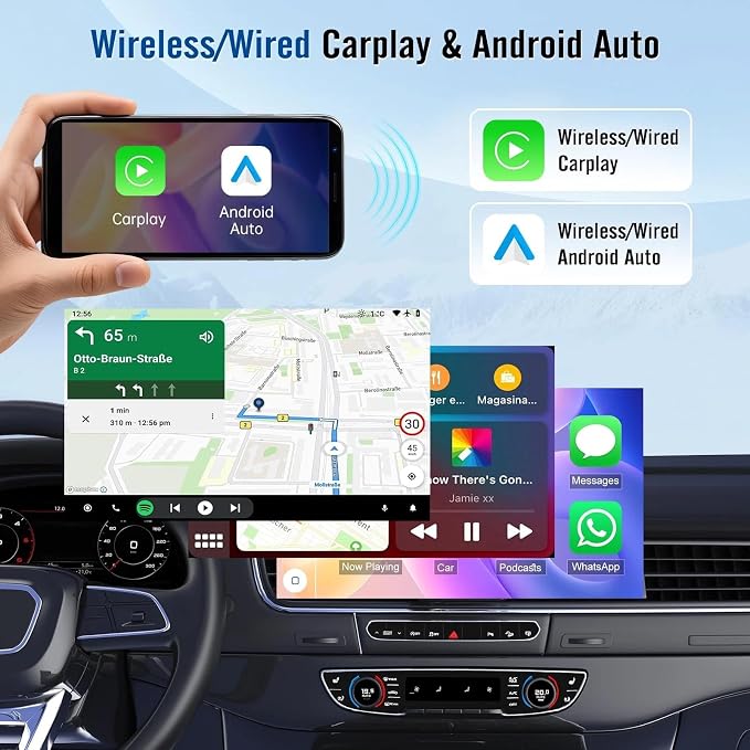 2+64GB Android 14 Car Stereo Radio for Isuzu N Series NNR/NPR/NPS/NQR Truck 2009-2020, 7 inch GPS Navigation Head Unit FM WiFi Bluetooth with Carplay Android Auto SWC