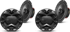 CH6520B 6.5 Inch Car Door Speakers - 250 Watts Max (Pair), Coaxial, 2 Way, Full Range, 4 Ohms, Sold in Pairs, Bocinas para Carro (Pack of 2)