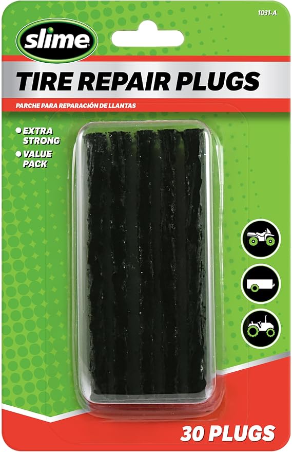 1031-A Tire Repair Plug Pack, Standard Heavy Duty Strings, for tubeless Off-Road Tires, Such as ATVS, wheelbarrows, Lawn mowers, Trailers, Pack of 30