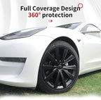 Model 3 Wheel Cover for Tesla Hubcaps 18 inch Wheel Cover 4PCS Model 3 (2017-2023) Hubcaps Wheel Rim Cover Full Rim Car Accessories
