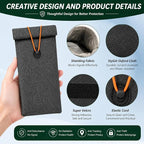 Faraday Bags for Phones and Car Keys, 2-Pack Go Dark Bags Signal Blocking Pouch for Privacy Protection, Blocks GPS WiFi Bluetooth RFID NFC, Fits Most Smartphones Gray