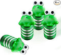 4Pack Big Eyed Frog Tire Valve Stem Caps Cute 3D Resin Animal Car Accessories Decor,Universal Tire Air Caps for Car,SUV,Bike,Motorcycle,Bicycle,Perfect Frog Gifts for Women Men Frogs Lover