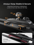 CD Slot Phone Mount for Car, Adjustable CD Phone Holder for Car Phone Mount for iPhone Ultra Sturdy Vent Cell Phone Holder Mount for iPhone 16 Pro Max Plus Accessories (Silver) s