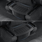 Rear Center Console Organizer for 2026 Model Y Juniper Accessories | Storage Box with Lids Fits Perfectly Under the Air Outlet in the Middle of the Rear Row, Back Seat Trash Can, Durable TPE