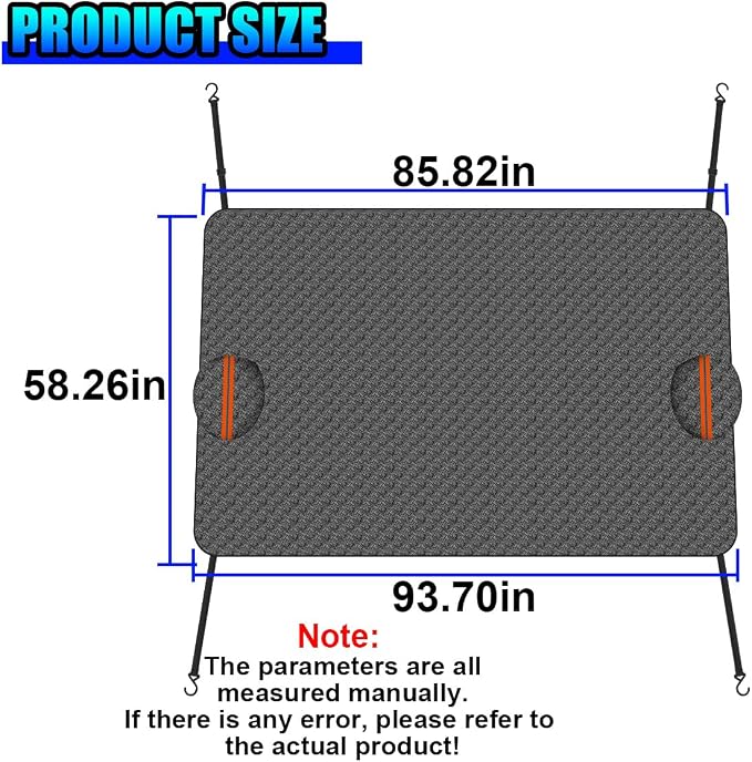 Magnetic Car Windshield Snow Cover, Extra Large Auto Ice Guard Windshield Cover with Side Window & Side Mirror Protector, Safe Reflective Vehicle Winter Exterior Accessories (Black)