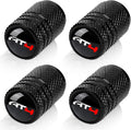 4pcs Tire Valve Stem Caps, Compatible with GMC AT4 Series Stem Cap Universal Car Air Cover Car Accessories for Cars, SUV, Truck, Motorcycles Black