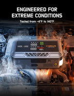 Jump Starter with Air Compressor, 8000A 160 PSI, 65W USB-C Fast Charging, Portable Car Battery Jumper for 12 Gas/14L Diesel, All-in-One Emergency Jump Box